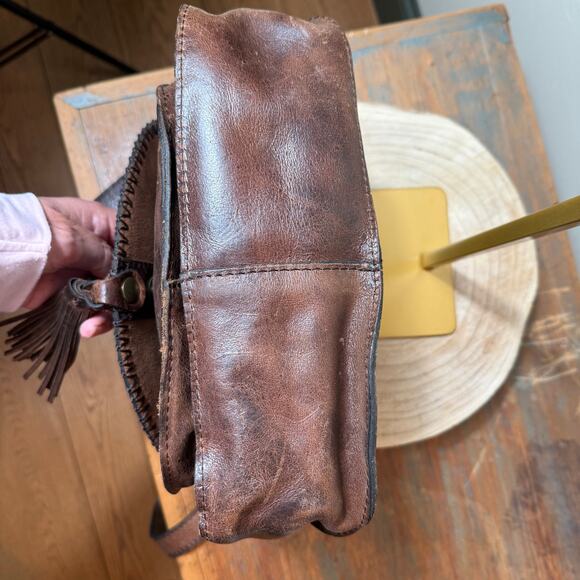Patricia Nash VINTAGE Camila Leather Crossbody Shoulder-Bag Boho Rustic - Picture 6 of 12